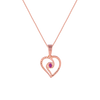 14K (585) Rose Gold and Diamond Pendant for Women