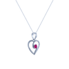 14K (585) White Gold and Diamond Pendant for Women