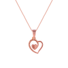 14K (585) Rose Gold and Diamond Pendant for Women