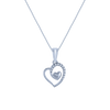 14K (585) White Gold and Diamond Pendant for Women