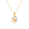 14K (585) Yellow Gold and Diamond Pendant for Women