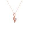 14K (585) Rose Gold and Diamond Pendant for Women