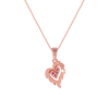 14K (585) Rose Gold and Diamond Pendant for Women