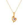 14K (585) Yellow Gold and Diamond Pendant for Women