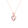 14K (585) Rose Gold and Diamond Pendant for Women