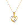 14K (585) Yellow Gold and Diamond Pendant for Women