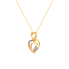 14K (585) Yellow Gold and Diamond Pendant for Women