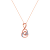 14K (585) Rose Gold and Diamond Pendant for Women