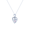 14K (585) White Gold and Diamond Pendant for Women