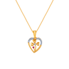 14K (585) Yellow Gold and Diamond Pendant for Women