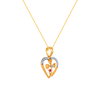 14K (585) Yellow Gold and Diamond Pendant for Women