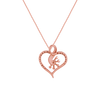 14K (585) Rose Gold and Diamond Pendant for Women