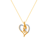 14K (585) Yellow Gold and Diamond Pendant for Women