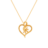 14K (585) Yellow Gold and Diamond Pendant for Women