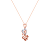 14K (585) Rose Gold and Diamond Pendant for Women