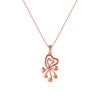 14K (585) Rose Gold and Diamond Pendant for Women