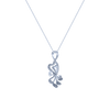 14K (585) White Gold and Diamond Pendant for Women