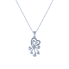 14K (585) White Gold and Diamond Pendant for Women