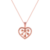 14K (585) Rose Gold and Diamond Pendant for Women