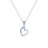 14K (585) White Gold and Diamond Pendant for Women