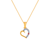 14K (585) Yellow Gold and Diamond Pendant for Women