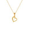 14K (585) Yellow Gold and Diamond Pendant for Women