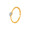 14KT (585) Yellow Gold and Diamond Ring for Women