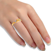 14K (585) Yellow Gold and Diamond Ring for Women