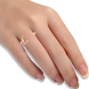 14K (585) Rose Gold and Diamond Ring for Women