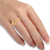 14K (585) Yellow Gold and Diamond Ring for Women