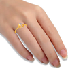 14K (585) Yellow Gold and Diamond Ring for Women