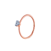 14K (585) Rose Gold and Diamond Ring for Women