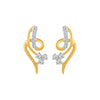 14k (585) Yellow Gold and Diamond Stud Earrings for Women