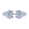 14k (585) White Gold and Diamond Stud Earrings for Women