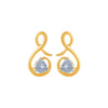 14k (585) Yellow Gold and Diamond Stud Earrings for Women