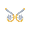 14k (585) Yellow Gold and Diamond Stud Earrings for Women