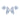 14k (585) White Gold and Diamond Stud Earrings for Women
