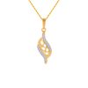 14KT (585) Yellow Gold and Diamond Pendant for Women