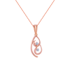 14k (585) Rose Gold and Diamond Pendant for Women