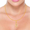 14k (585) Yellow Gold and Diamond Pendant for Women