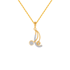 14KT (585) Yellow Gold and Diamond Pendant for Women