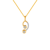 14KT (585) Yellow Gold and Diamond Pendant for Women