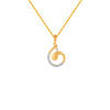 14KT (585) Yellow Gold and Diamond Pendant for Women