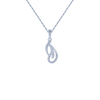 14KT (585) White Gold and Diamond Pendant for Women