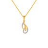 14KT (585) Yellow Gold and Diamond Pendant for Women