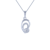 14KT (585) White Gold and Diamond Pendant for Women