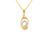 14KT (585) Yellow Gold and Diamond Pendant for Women