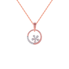 14KT (585) Rose Gold and Diamond Pendant for Women