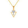 14KT (585) Yellow Gold and Diamond Pendant for Women