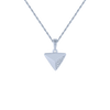 14KT (585) White Gold and Diamond Pendant for Women